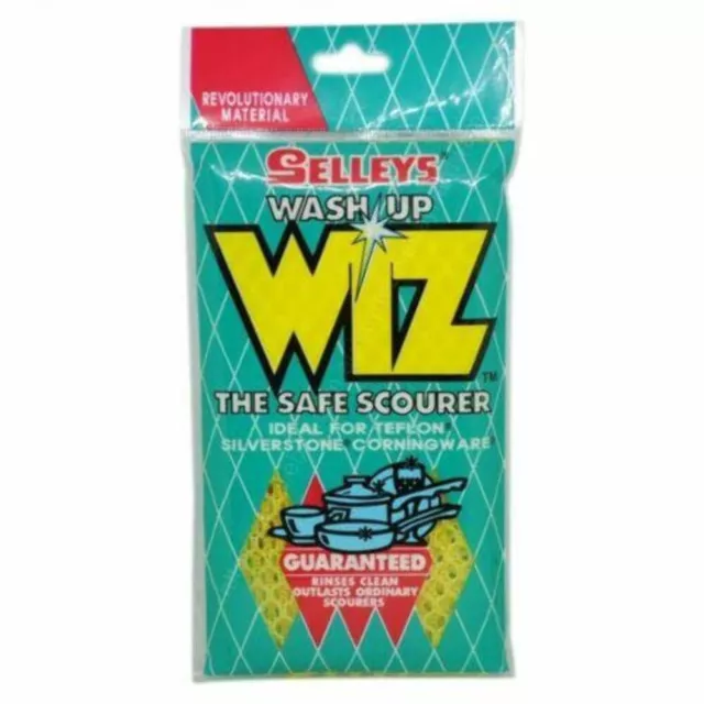 SELLEYS Wash Up WIZ Safe Scourer For Teflon, Silverstone, Corning Ware WUW