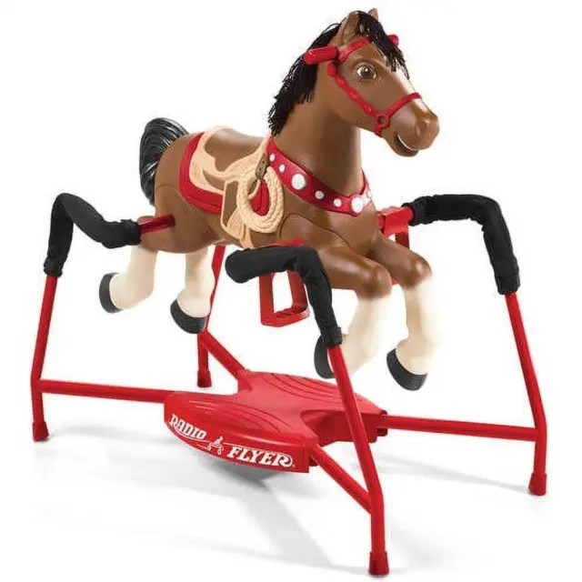 Radio Flyer, Blaze Interactive Spring Horse, Ride-on with Sounds for Boys and
