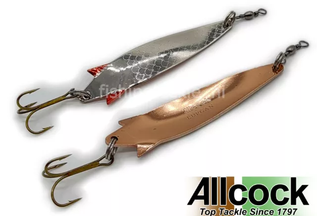 Allcock Lurgan Spoon Salmon Lure 15g 21g Silver w/ Copper/Gold Inside Fishing