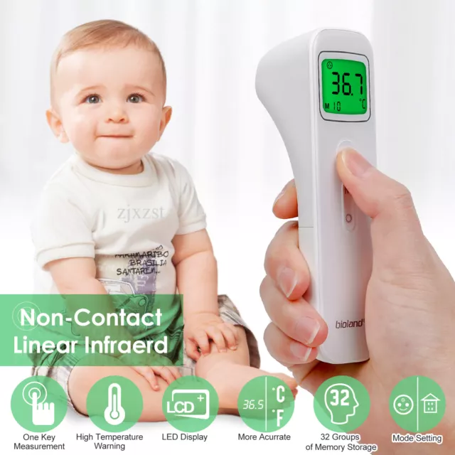 Digital Fieberthermometer Kontaktlos laser Infrarot Ohr Körper Stirnthermometer