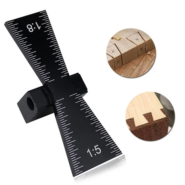 Indicatore pendenza coda di rondine guida levigatura calibro officina lavorazione del legno 64x18 mm