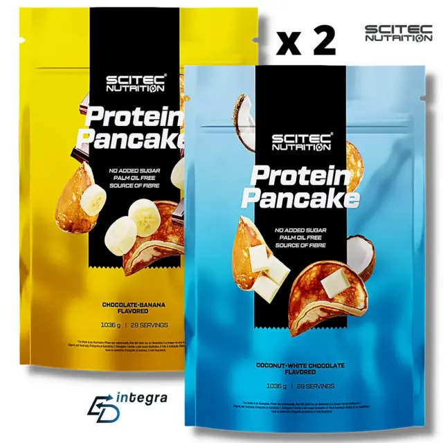 SCITEC NUTRITION Protein Pancake 1036g x2 = 2072g  Preparato Proteico in Polvere
