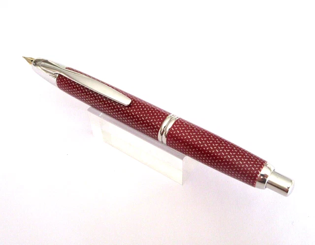 Stylo Plume Rétractable Pilot Capless - Nib Or 18 Carats, Noir Mat, Neuf De Stock