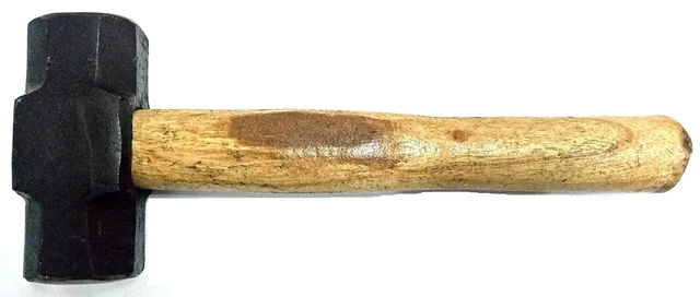 2 KG Fer Luge Maillet Luge Marteau Avec Poignée en Bois Paquet De 1 2