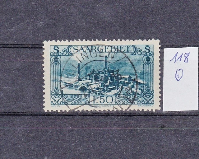 saargebiet bis 1934: Mi. Nr. 118 gestempelt