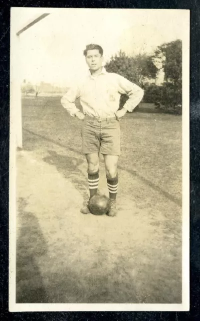 Vintage Photo HANDSOME RUGBY PLAYER IN 'UNIFORM' 1930's Gay Interest