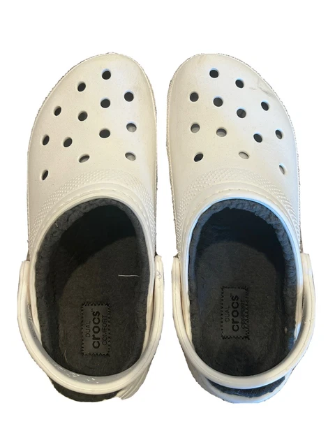 crocs fur lined clogs Women 11/mens 9