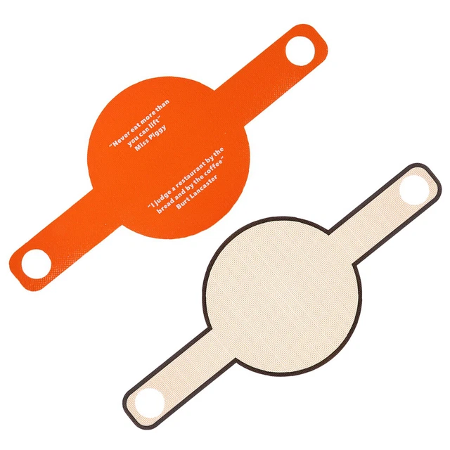 2 pz tappetino a rullo impasto trasferimento pane fibra di vetro pasta tappetino in silicone fodera padella