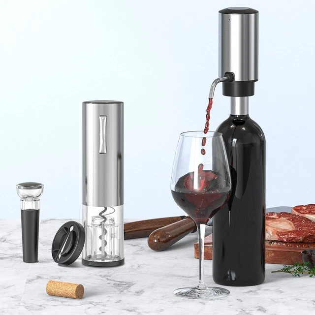 Distributeur De Vin électrique Intelligent - 4 Modes, écran Tactile, Aérateur Intégré - Pour Bar à Domicile, Fêtes, Cadeau - 5