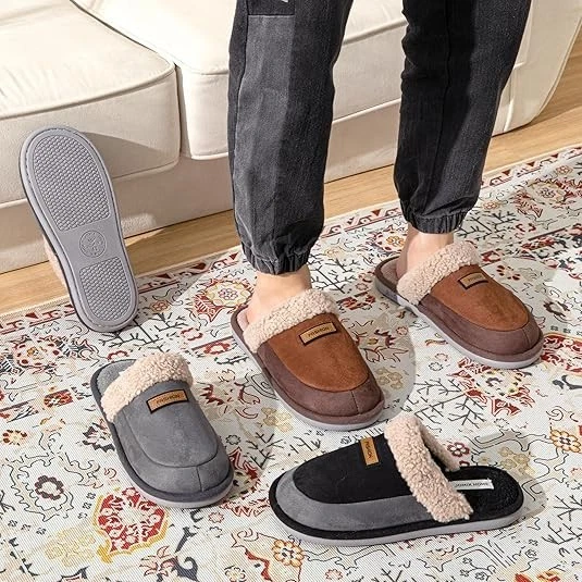 Pantofole da uomo in pelle di montagna, pantofole fatte a mano dalla Polonia, calzature per la casa classiche e comode, eleganti pantofole - Italia