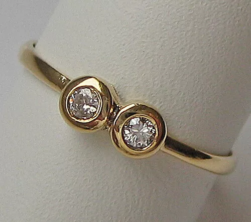 Nice ★ Brillant Ring in aus 585 14kt Gold mit Brillanten Diamant Diamond ★ 7001