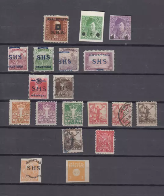 Bosnia Herzegovina Croatia 1918-1919 Mint Used Selection Yugoslavia