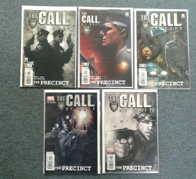 Call of Duty The Precinct #1-5 (Marvel Comics 2002) Complete FULL SET LOT RUN NM
