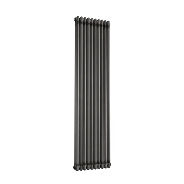 Vertical Radiator Traditional 3 Column Raw Metal Iron Style 1800 x 470mm