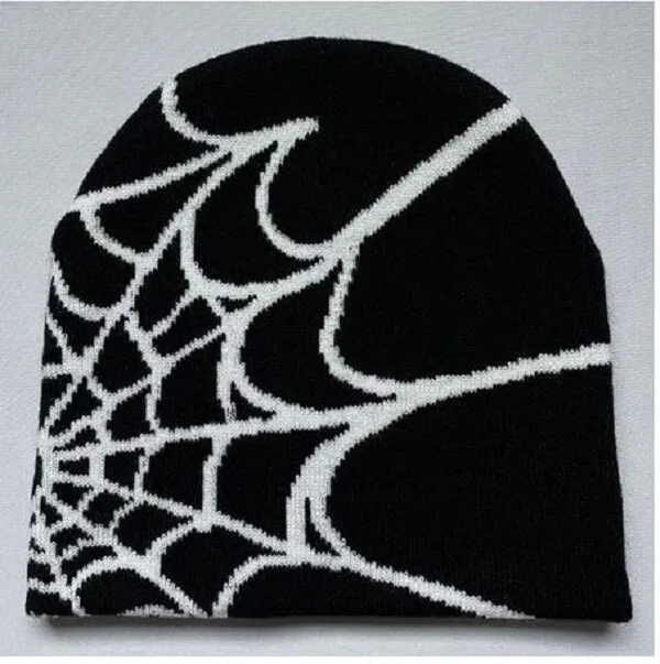 Y2K Spider Web Gothic Graphic Pattern Beanie Casual Skate Fashion Unisex
