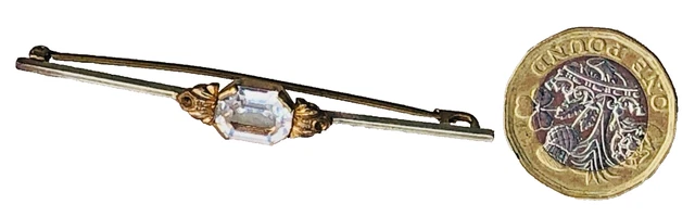Collier croix Yves Saint Laurent en métal argenté et strass roses 1980s
