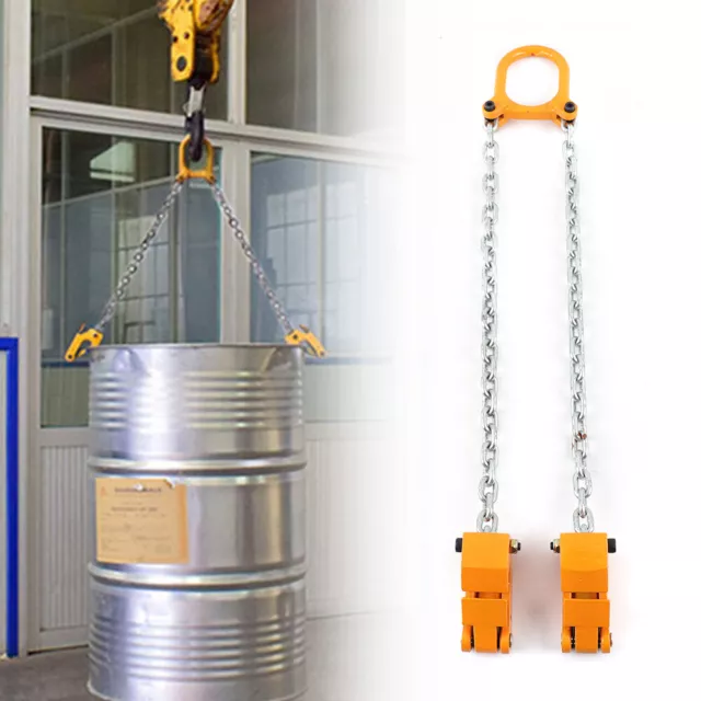 Sollevatore barile sollevatore verticale prodotto industriale catena robusta acciaio 2000 LBS DHL