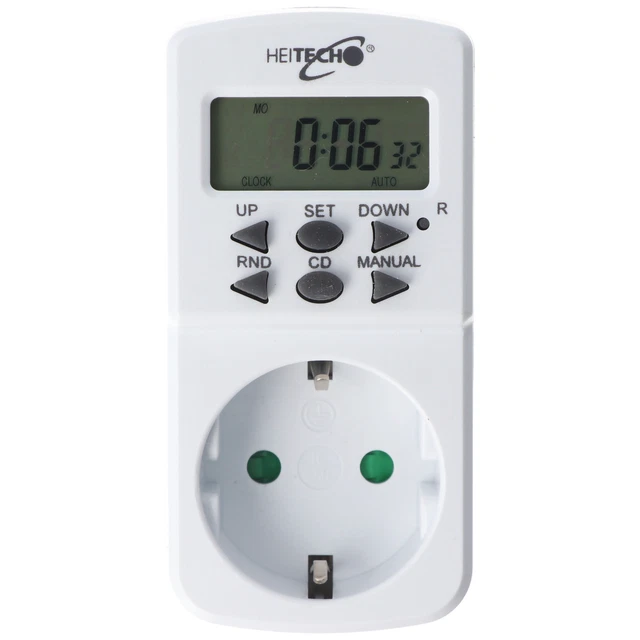 Timer digitale con sicurezza bambini, mini timer fino a max. 16A, 180