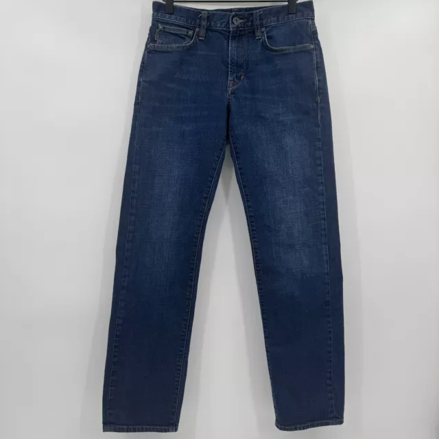 Jeans John Varvatos para hombre *28 estrellas EE. UU. azul denim lavado oscuro pierna recta