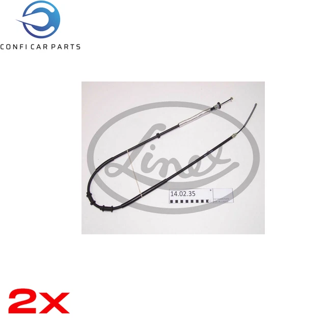 Handbremsseil Bremsseil Paar Hinten Linex 140235 2Pcs P Neu Oe Qualität