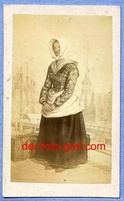 Foto, Dt. Dän. Krieg 1864, Tracht Bäuerin, 1864 !!