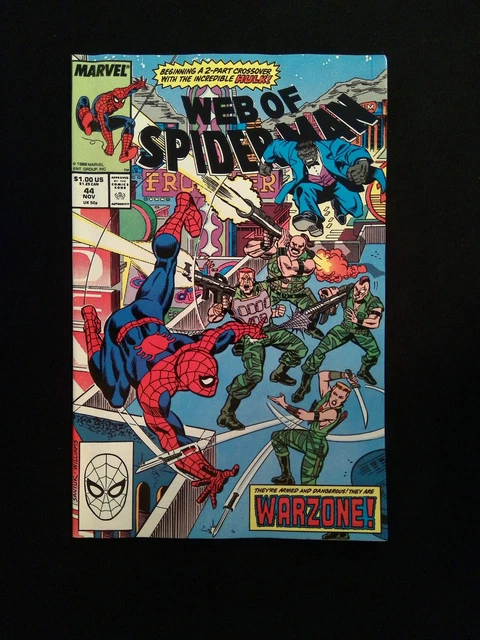 Web of Spider-Man #44  MARVEL Comics 1988 FN+