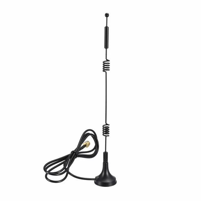 WiFi Antenna 12dBi RG174 1 M Extension Cable RP-SMA Male with Magnetic Base 2Pcs