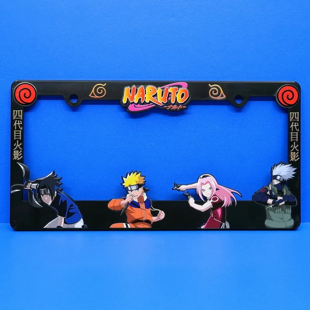 NARUTO SHIPPUDEN CUSTOM License Plate Frame Car Anime Figure Manga