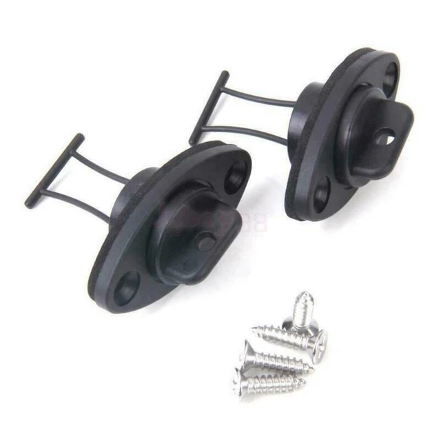 10X Black Thread Drain Hole Plug Bung Kit with 20 Screws for Dinghy,Kayak,Boat