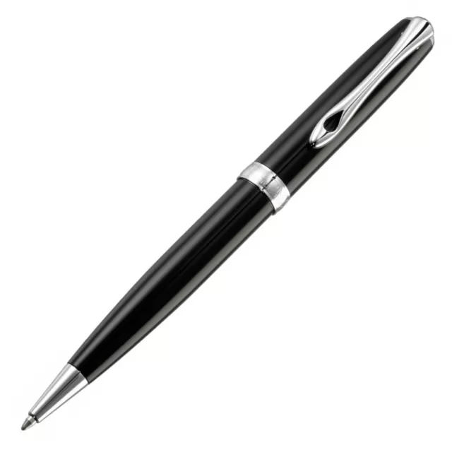 DIPLOMAT Excellence A2 Ballpoint Pen - Black Lacquer Chrome Trim - NEW