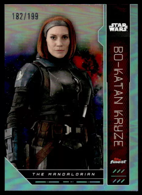2023 Topps Finest Star Wars Aqua #FN-96 Bo-Katan Kryze 182/199