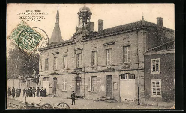 CPA Saint-Mihiel, Heudicourt, La Mairie 1907