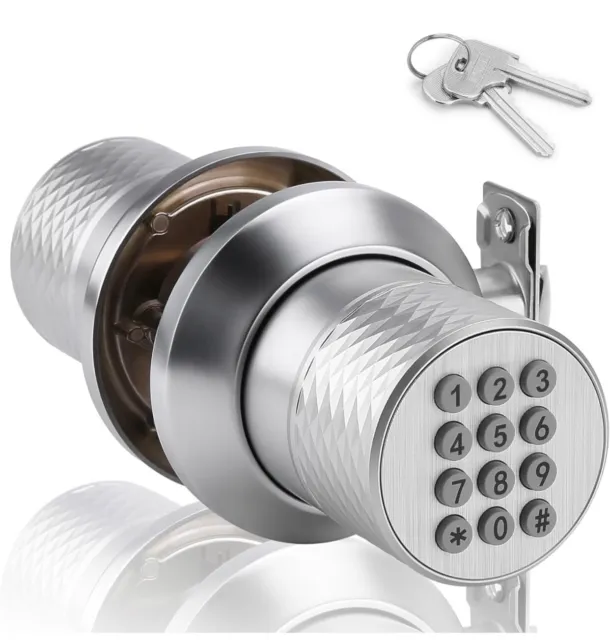 FITNATE Smart Lock Keyless, Digital Door Lock with Keypad, Waterproof Electronic