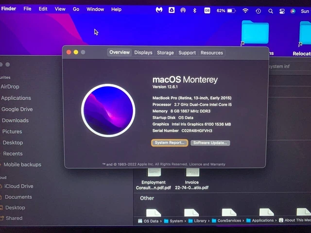 Apple MacBook Pro 13,3" (128 GB SSD, Intel Core i5 5a gen., 2,7 GHz, 8 GB RAM) 13