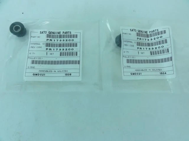 190463 New-No Box; Sato PR1733200 Lot-2 Pulleys for M8490Se M8490S