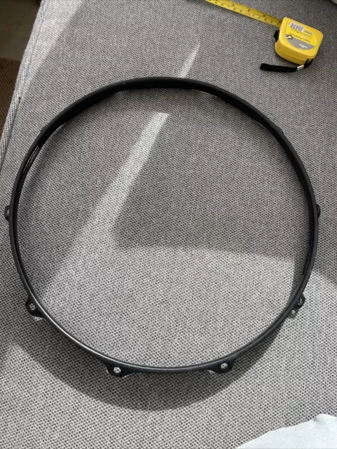 Single Black 14” 10 Lug Snare Drum Hoop