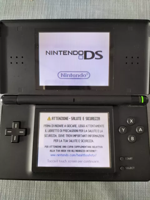 Nintendo DS Console Nera Funzionante + 7 Giochi NO CARICABATTERIA