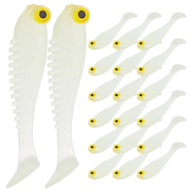 40 Pcs Vivid Fake Baits Luminous Artificial Fishing Bait Tools Outdoor