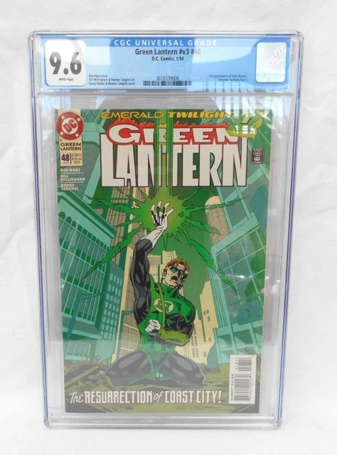Green Lantern Series 2 #48 CGC 9.6 Slab DC 1st Appearance Kyle Rayner Key