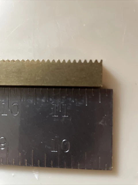 Gear Racks Module Brass - Gear Rack 11 13/16in Long.
