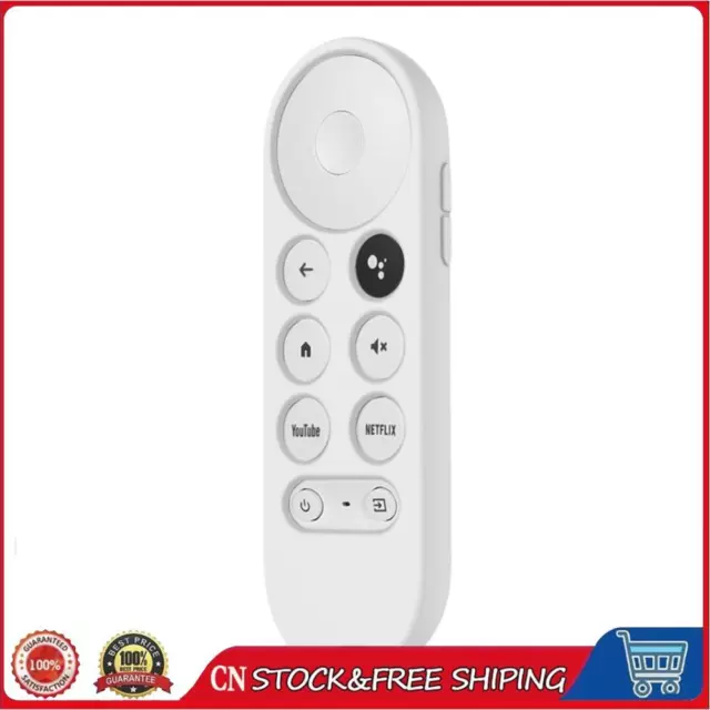 Anti Lost TV Remote Control Cover for Google TV/Google Chromecast 2020 (White)