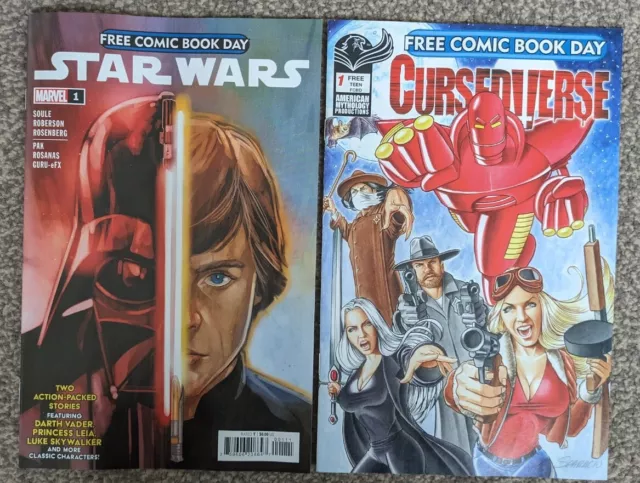 Star Wars #1 & Cursedverse - Two FCBD 2024 Free Comic Book Day - New NM