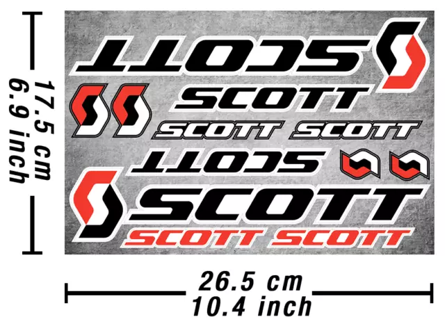 Scott Stickers Autocollants Vélo Heavy Duty Graphics Aufkleber Adesivi /642