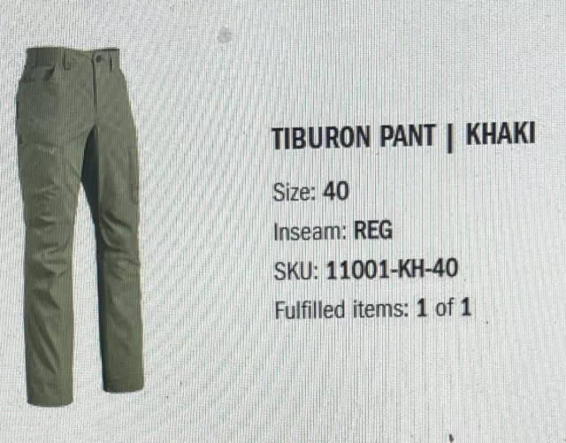 Kuiu Men’s Tiburon Outdoor Pant Size 40 Khaki New Pristine