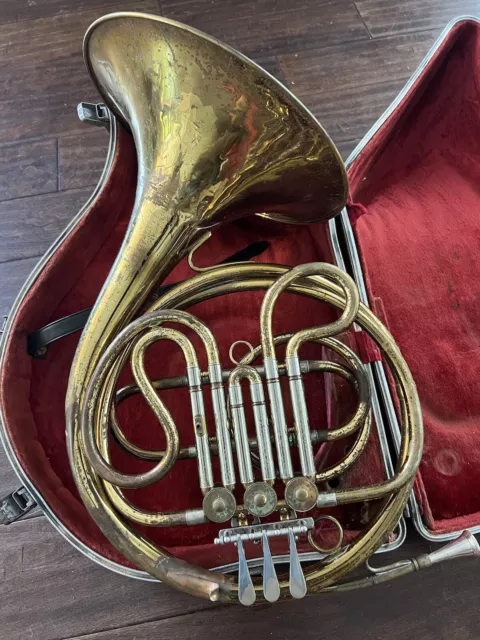 Vintage Getzen Elkhorn Signature French Horn W/Case