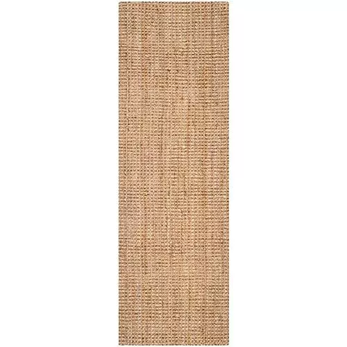 SAFAVIEH Natural Fiber Collection Runner Rug - 2'3" x 7' Natural Handmade Far...