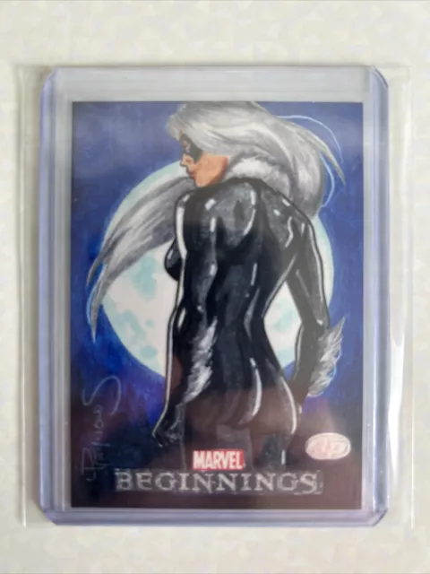 Black Cat - Marvel AP Sketch Card - 2012 Marvel Beginnings by Lawrence Reynolds