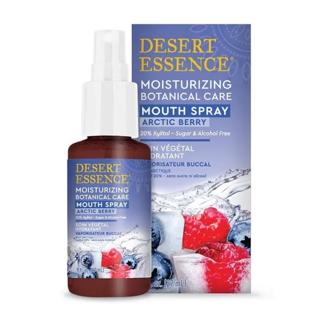Spray bucal hidratante cuidado botánico Desert Essence Arctic Berry 0,9 fl oz