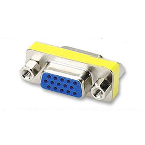 15 PIN FEMALE SVGA VGA Slimline Monitor Gender Changer HD15 Adapter