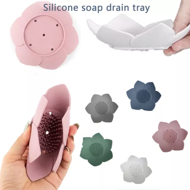 5 colori senza punzonatura scatola sapone loto mensola portatile bagno BII